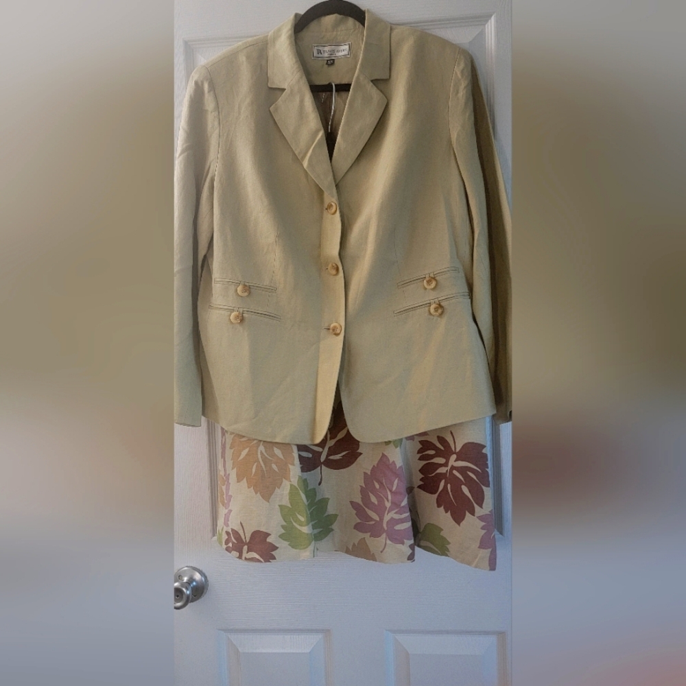 Travis Ayers Tan Tailored Blazer with Structured Fit
